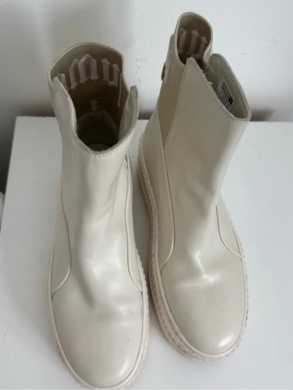 Puma Fenty by Rihanna Cream Platform Ankle Boots